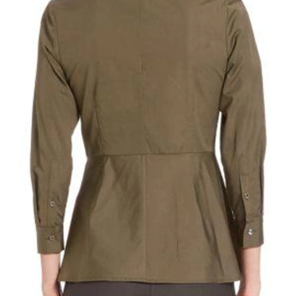 Theory Button-Up Peplum Top - Size S - Picture 9 of 9